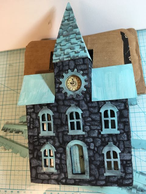 I'm going with blue for the roof