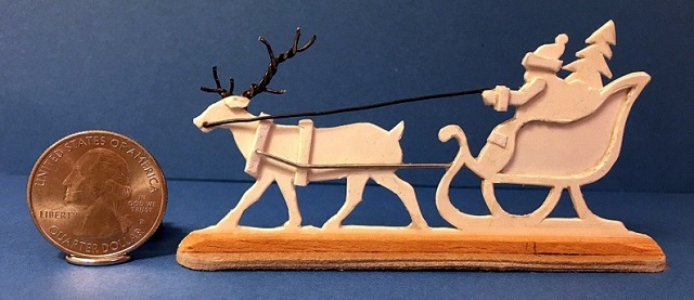 santa sleigh caribou assembled ready for primer.JPG