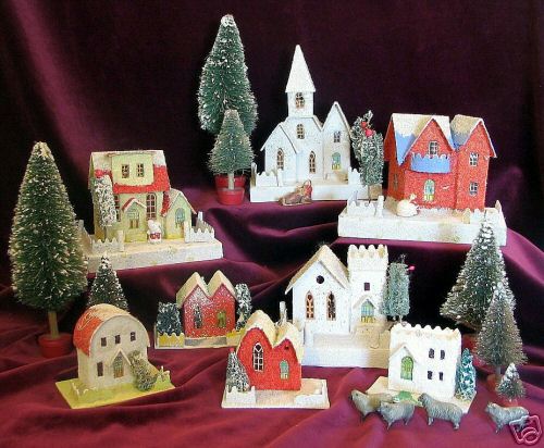 online auction Christmas putz item