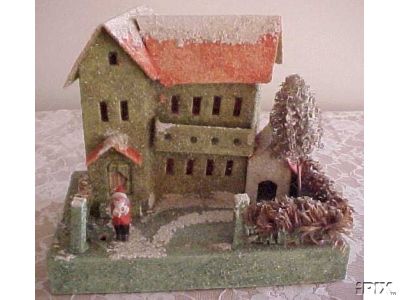 Vintage Christmas village putz house