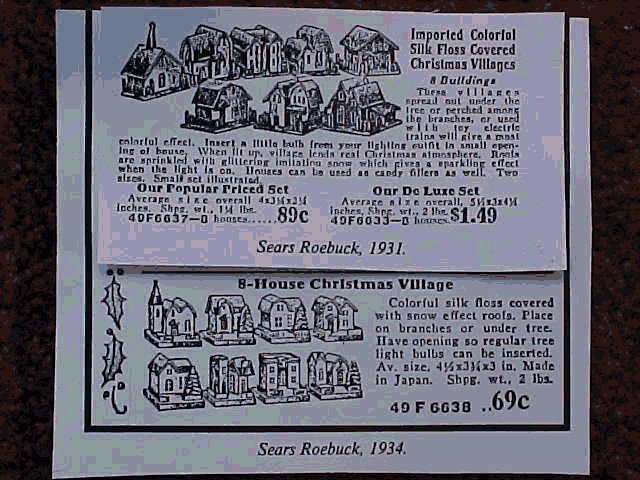 Sears and Roebuck Christmas 
items catalog page 1931