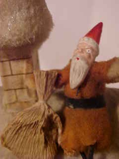 Antique Christmas village putz house collectible