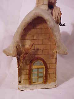 Antique Christmas village putz house collectible