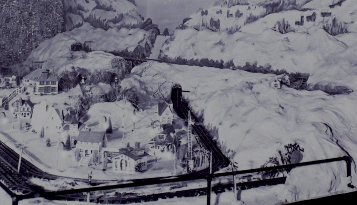 vintage Christmas display photo