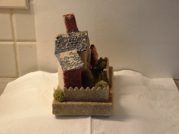 Antique Christmas Village Putz House