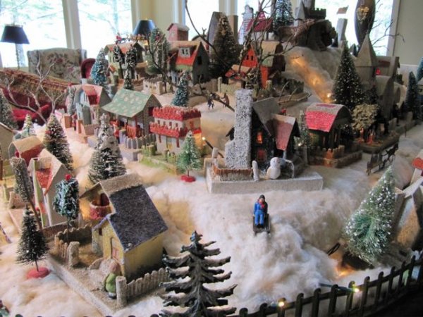 Christmas village layout