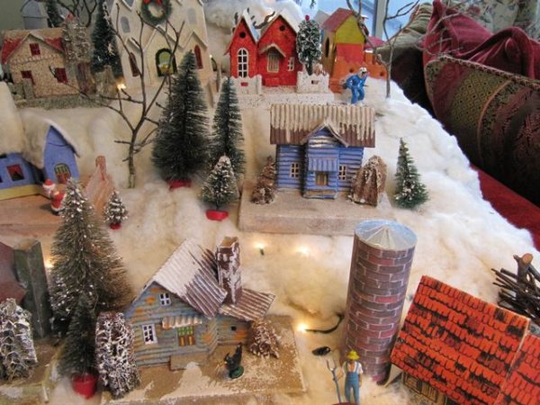 Christmas village layout