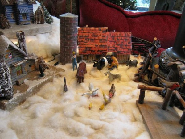 Christmas village layout
