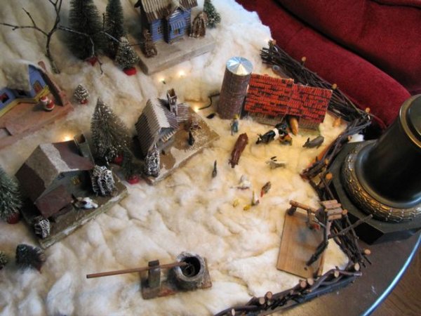 Christmas village layout