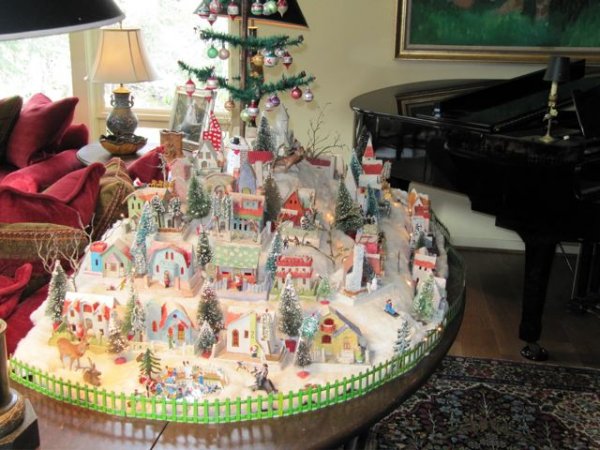 Christmas village layout