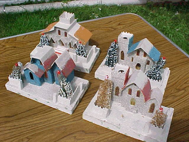vintage Japan Christmas putz house