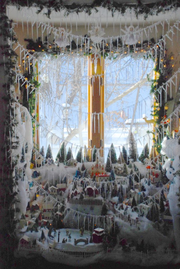 Christmas village display