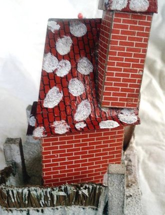 Antique Christmas village putz house collectible