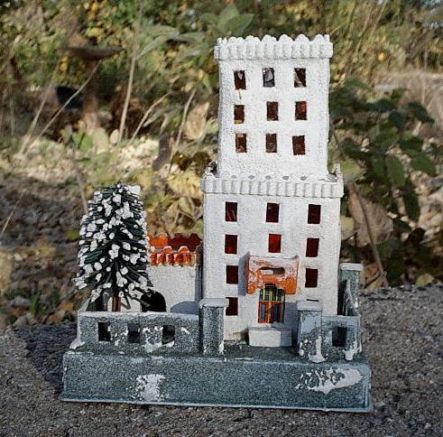 Vintage Christmas village putz house