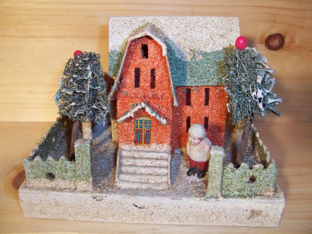 Vintage Christmas village putz house