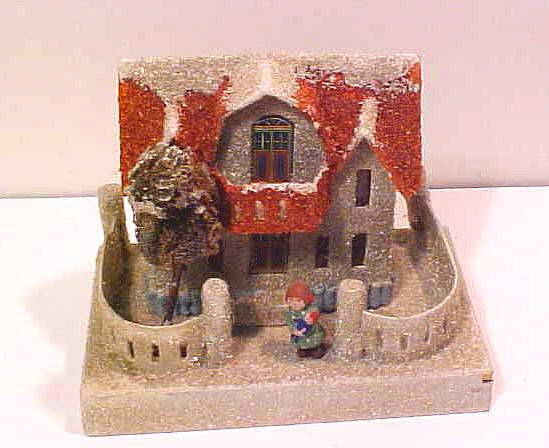Vintage Christmas village putz house