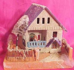 Vintage Christmas village putz house