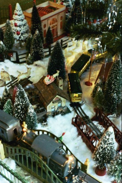 Old Christmas putz photo