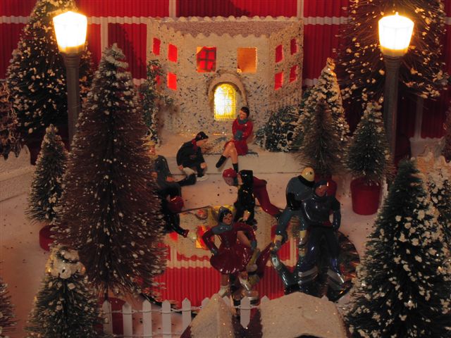 Christmas train village