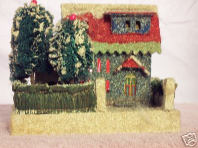 Antique Christmas Village Putz House