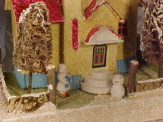 Vintage Christmas village house