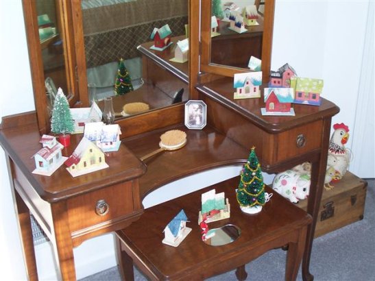 Christmas village putz display