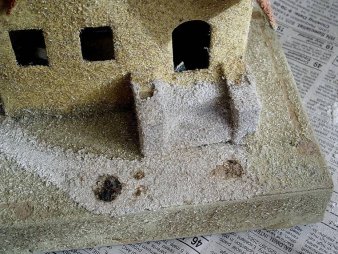 Antique Christmas village putz house collectible