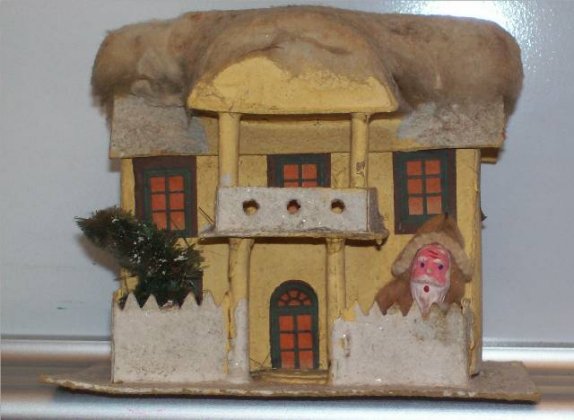 Antique Collectible Christmas Village Putz House