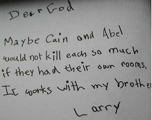 Child's letter to God