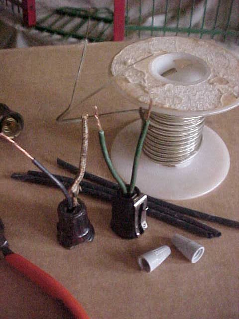 using old Christmas light sockets