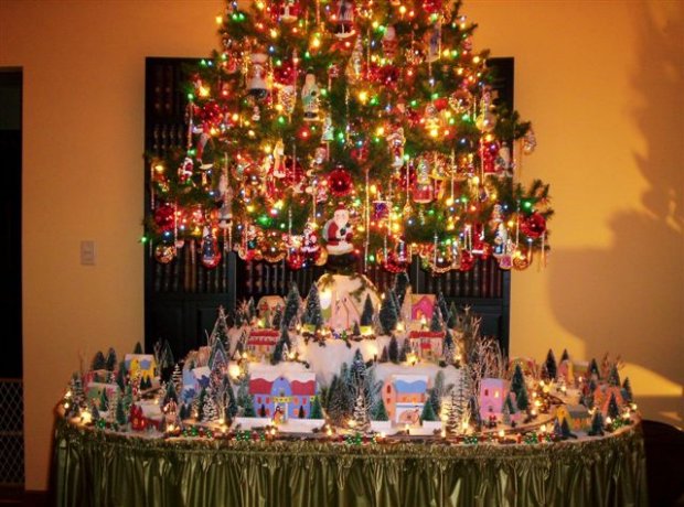 Christmas village display