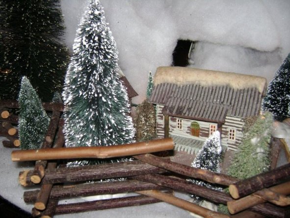 Christmas Log Cabin