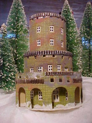 Antique Christmas village putz house collectible