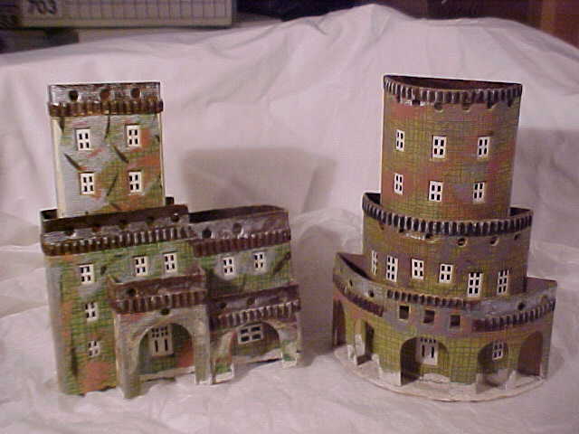Antique Christmas village putz house collectible