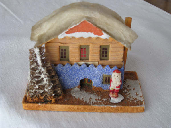 Antique Collectible Christmas Village Putz House