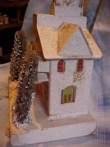 big Christmas village church