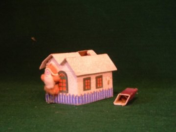Antique Collectible Christmas Village Putz House