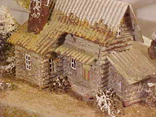 Antique Christmas village putz house collectible