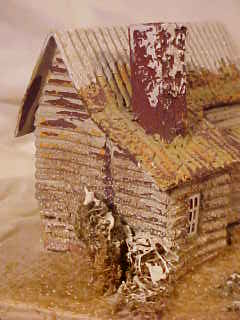 Antique Christmas village putz house collectible