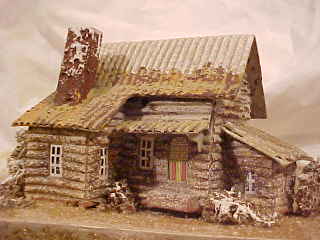 Antique Christmas village putz house collectible