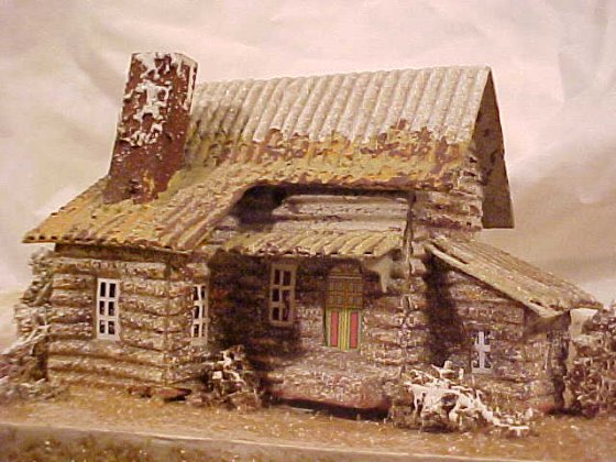 Antique Christmas village putz house collectible