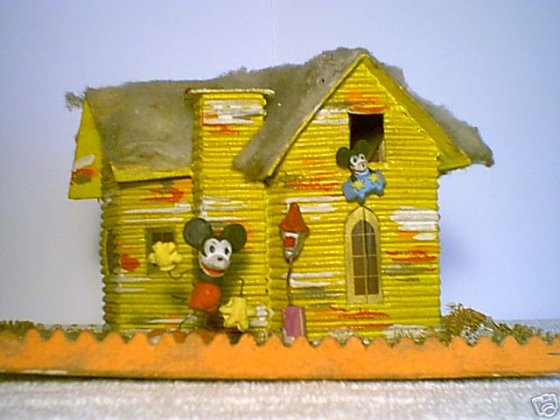 Antique Christmas Village Putz House