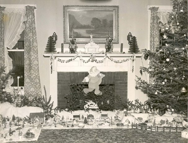 old Christmas putz photo