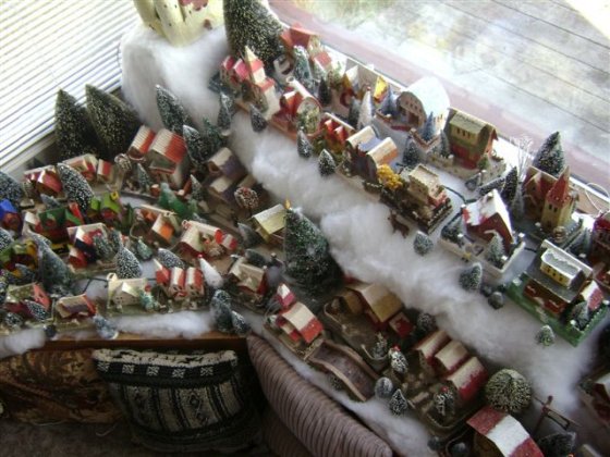 Christmas snow village