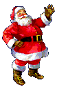 classic Santa waving