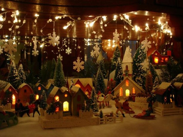 Christmas village houses