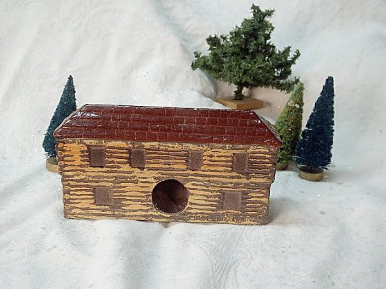Antique Collectible Christmas Village Putz House