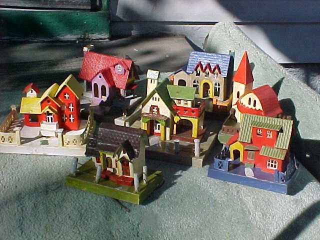 very large Japanese train village house