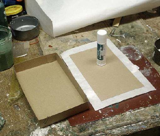 Christmas putz house base reconstruction