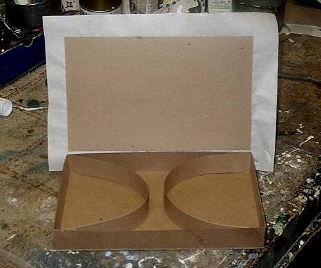 Christmas putz house base reconstruction